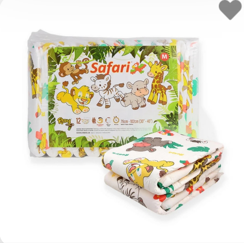NEW! Rearz Adult Diapers Safari Size XL ONLY 2 FOR $20